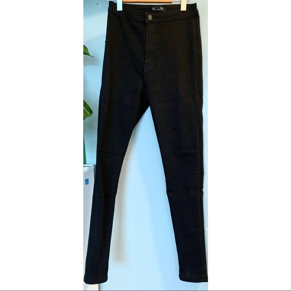 Missguided Black Vice High Waisted Super Stretch Skinny Jeans - Picture 6 of 8